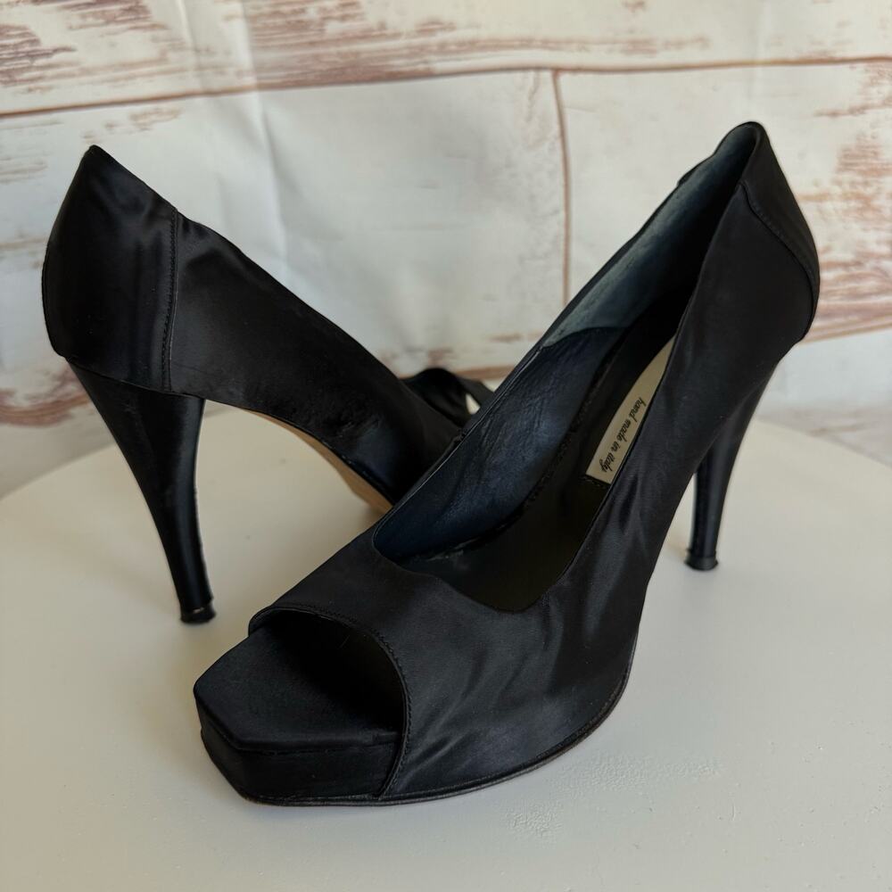 Dusica Kotur Sacks Black High Heel Pumps Made in Italy Size 6.5 US - 37 IT